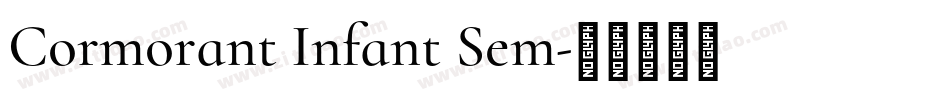 Cormorant Infant Sem字体转换